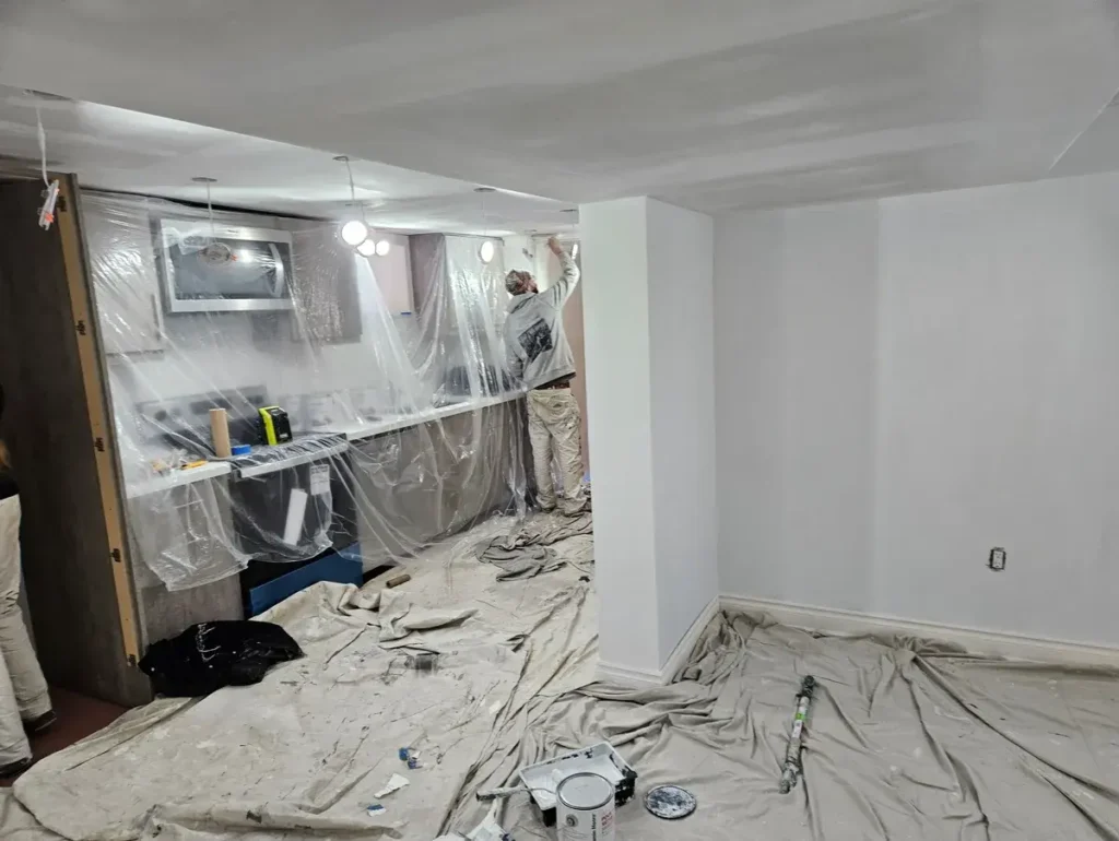 Lower Level, Kitchen and Living Area Painting - Hamilton Painter Pete Codsi