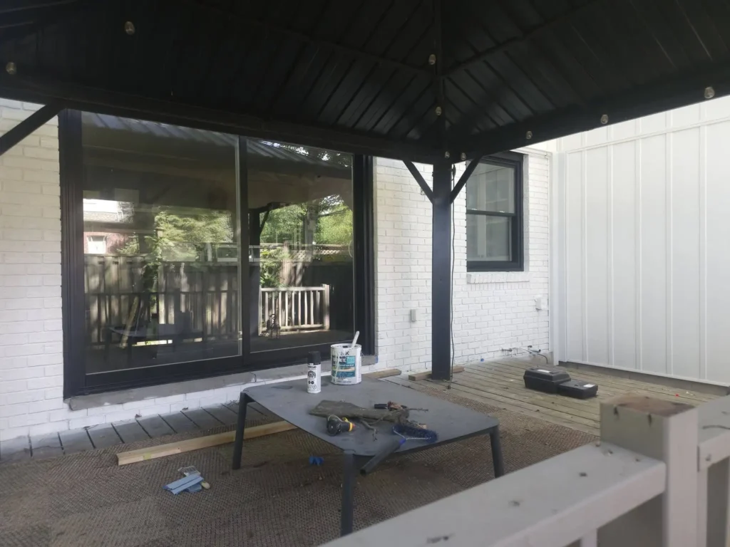 Exterior Sliding Door Painting - Hamilton Painter Pete Codsi